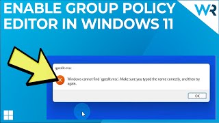 How to Enable the Group Policy Editor in Windows 10 amp 11 Home Editions [upl. by Mensch730]