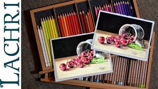 Polychromos Vs Luminance colored pencil review amp demo w Lachri [upl. by Codee]