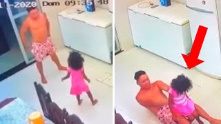 Mãe deixa filha sozinha com o tio e ao ver imagens gravadas por câmera de segurança Ficou surpresa [upl. by Jarrow]