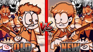 FNF Vs Gorefield V2 Update  Curious Cat Metamorphosis Hi Jon Old vs New garfield comparison [upl. by Namya184]