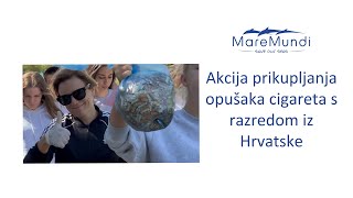 Akcija prikupljanja opušaka cigareta s razredom iz Hrvatske [upl. by Anaela378]