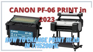 Error Code EC212F51  Change PF06 Print Head For Canon TM5200me [upl. by Min]