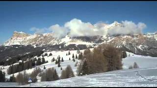 Snow in February in Alta Badia [upl. by Rudelson431]