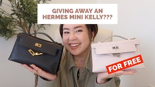 WHY IM GIVING AWAY AN HERMES MINI KELLY FOR FREE✨ My Kelly Pochette Review [upl. by Acinok]