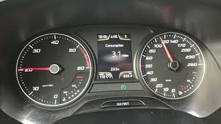 Seat Leon 5f 16 TDI CLHA remap fuel consumption 110kmh [upl. by Meneau]