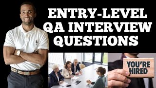 QA Interview Questions Entry Level [upl. by Bunch]