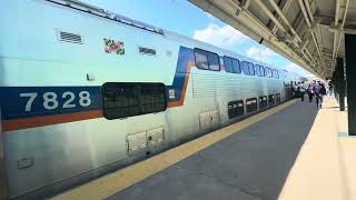 MARC train stops at station with an SC44 leader 82124 [upl. by Freda892]