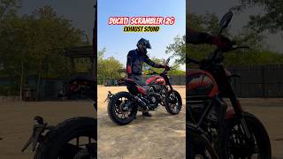 2024 Ducati Scrambler Exhaust Sound  BikeWale shorts [upl. by Thora]