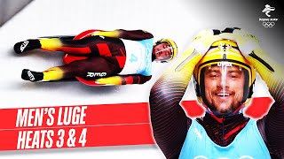 Mens Luge runs 3amp4  Full Replay  Beijing2022 [upl. by Richmal417]