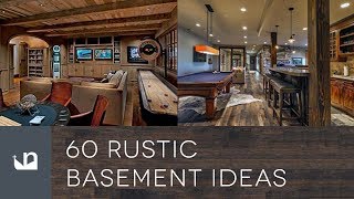 60 Rustic Basement Ideas [upl. by Ahsillek32]