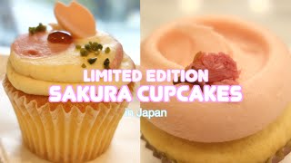 LimitedEdition Sakura Cupcakes in Japan [upl. by Aidnahs]