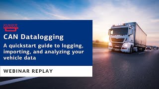 CAN Datalogging Quickstart Guide to Logging Importing and Analyzing Vehicle Data Webinar Replay [upl. by Yraccaz166]