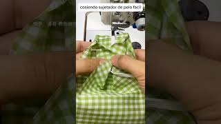 aprende a realizar un sujetador de cabello en la maquina de coser shorts [upl. by Enelie]