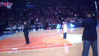 10 yrold Kimani Jackson singing at the NY Knicks game [upl. by Immot81]