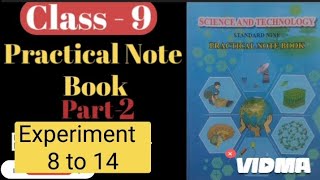 Experiment 8 to 14 Science practical Note Book part 2 Class 9 Answers By MK Simple Answers [upl. by Ranice]