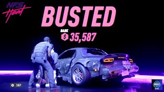 Getting Busted at Heat Level 5  Mazda RX7  JDM Cars  NFS Heat needforspeed nfsheat cars jdm [upl. by Wehttan]