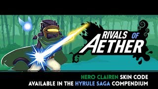 Rivals of Aether Hyrule Clairen Skin Showcase [upl. by Anitsugua]