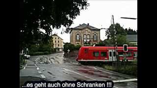 Bahnübergang Saarburg [upl. by Atinihs]