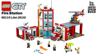 LEGO City  Fire Station  60110 Speed Build [upl. by Kristin]