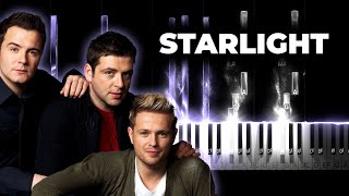 Westlife  Starlight karaoke piano instrumental cover lyrics [upl. by Eenot]