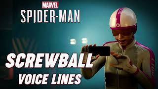 Marvels SpiderMan Screwball Voice Lines [upl. by Yesllek]