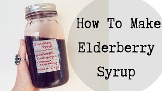 How To Make Elderberry Syrup [upl. by Eseekram]