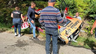 Ypres WRC Belgium 2022 Bjorn Syx BMW M3 Big crash Hollebeke ss12 [upl. by Rumpf989]