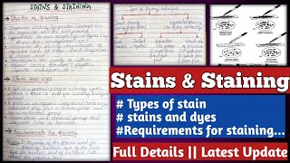 Stain and staining  Stain and staining techniques  Types of stain [upl. by Gayler163]