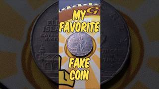 Ridiculous counterfeit coin that you should watch out for coincollecting fakecoin coin [upl. by Garald]