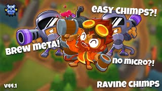 EASY Ravine CHIMPS Guide feat PermaBrew No Micro Expert CHIMPS Bloons TD 6 Guide Version 441 [upl. by Oruntha522]