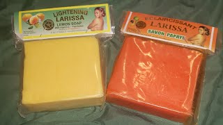 Lightening LARISSA LEMON SOAP ECLAlRCISSANT SAVON PAPAE SOAP 🧼🍋🥭 [upl. by Notfilc180]