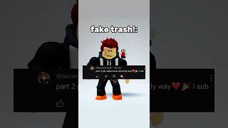 i remake fake trash video part 2 roblox shorts trend viral [upl. by Koval]