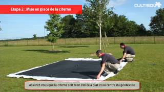 Installation dune citerne souple en EPDM [upl. by Alameda729]