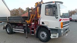 Top trucks 4780 DAF FA CF 75240 ATI 10TM Crane Grue  Hooklift Big Axle Manuel BB [upl. by Buke]