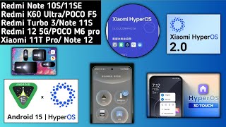 HyperOS 20Redmi Note 10S11S1312 5GHyperOS 20 WidgetsiOS 18 WidgetsPOCO LauncherXiaomi Ads [upl. by Odnalra]