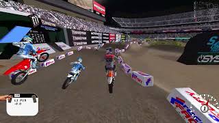 2024 Anaheim 2 Supercross Triple Crown  450 Main 123  MX Sim [upl. by Haig]