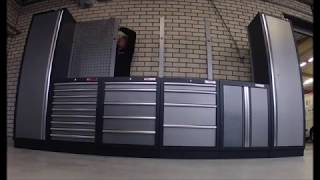 Powerplustools timelaps van de opbouw van een werkplaats [upl. by Lasala]