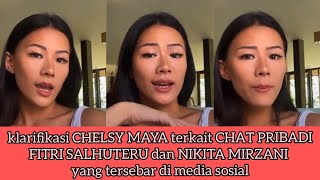 klarifikasi CHELSY MAYA anak tiri FITRI SALHUTERU terhadap CHAT WHATSAPP yg tersebar [upl. by Wiburg]