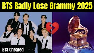 BTS Badly Lose Grammy 2025 😭  BTS Cheated By Grammy [upl. by Tutankhamen]