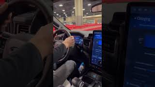 Ford lightning indoor test drive Charlotte Auto Show charlotteautoshow2024 [upl. by Ahsircal]