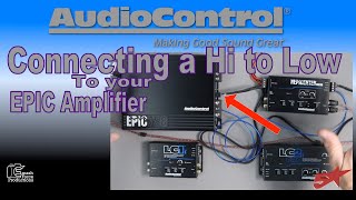 how to connect a line output coverter to the Audio control EPIC amplifier [upl. by Heidie]