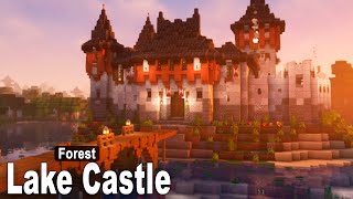 Minecraft How to build a Diorite Lake Castle  Interior  Tutorial part 2 [upl. by Harol]