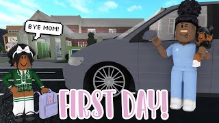 FIRST DAY OF A NEW SCHOOL MORNING ROUTINE  Bloxburg Roleplay [upl. by Awuhsoj]