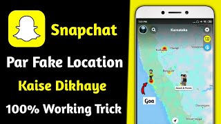 snapchat par fake location kaise dale  how to add fake location on snapchat android  hindi 2022 [upl. by Rettuc]