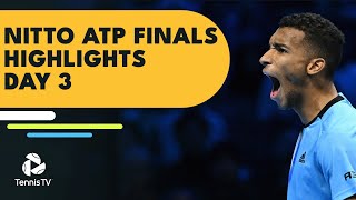 AugerAliassime Takes On Nadal Ruud Battles Fritz  Nitto ATP Finals 2022 Highlights Day 3 [upl. by Raymund276]