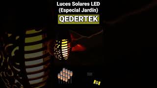 ⭐ Luces Solares LED Jardín QEDERTEK 💡 Antorchas Solares Llamas Realistas  2023  toque especial [upl. by Nylhsa]