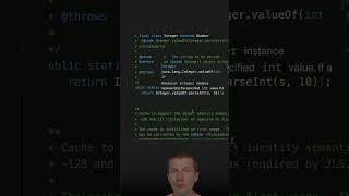 IntegervalueOf over IntegerparseInt java shorts coding airhacks [upl. by Anelys]