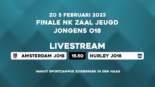 LIVE –NK Jeugd Zaal – Amsterdam  Hurely Finale JO18 [upl. by Enuj]