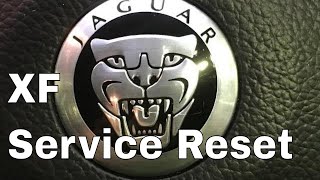 How to reset the service indicator on Jaguar XF 2013 XF Service Reset [upl. by Esydnac]