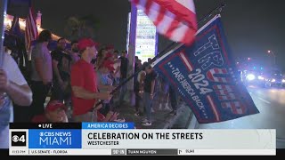 Trump supporters celebrate in MiamiDade [upl. by Nod95]